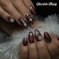 Preview: Metallic Dunkelrot Bordeaux RM Beautynails